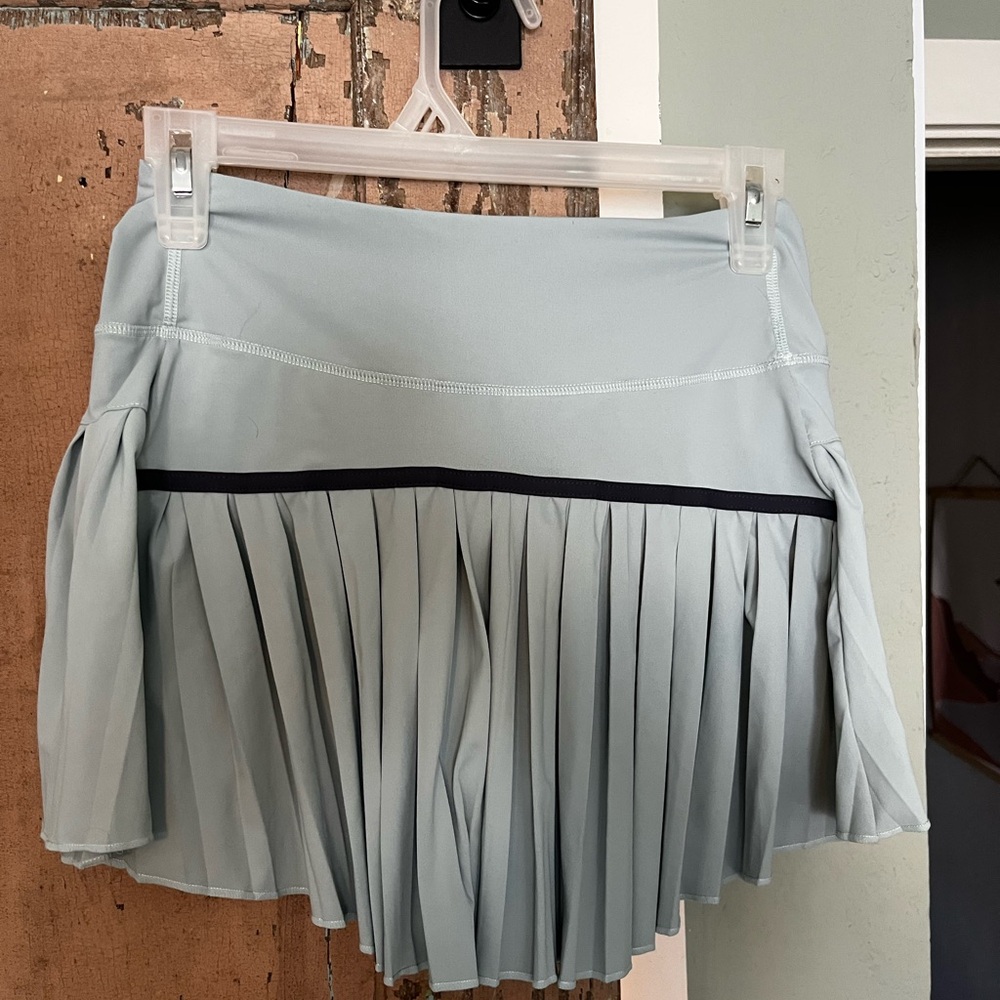 Amazon Light Blue Pleated Skater Skirt